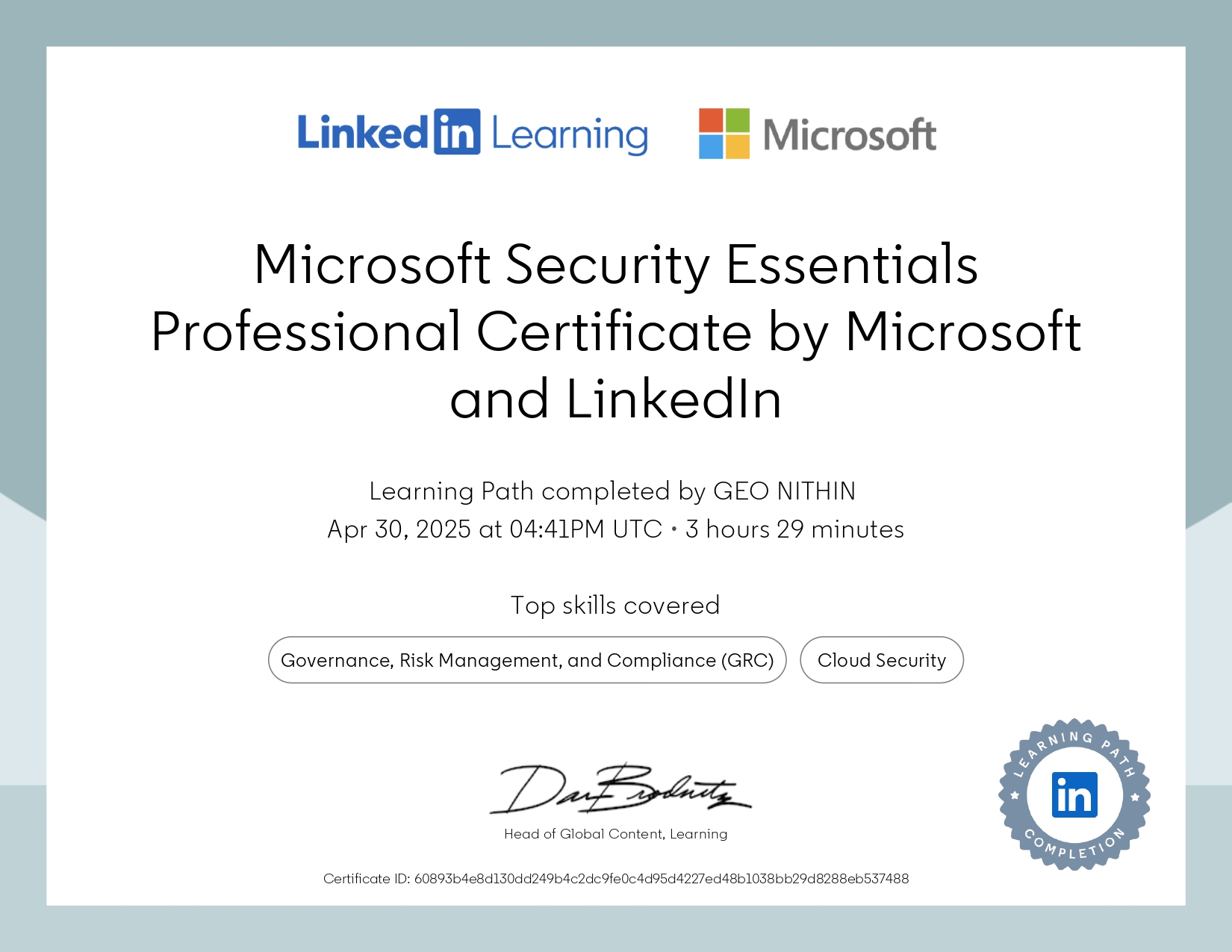 Certificate 1