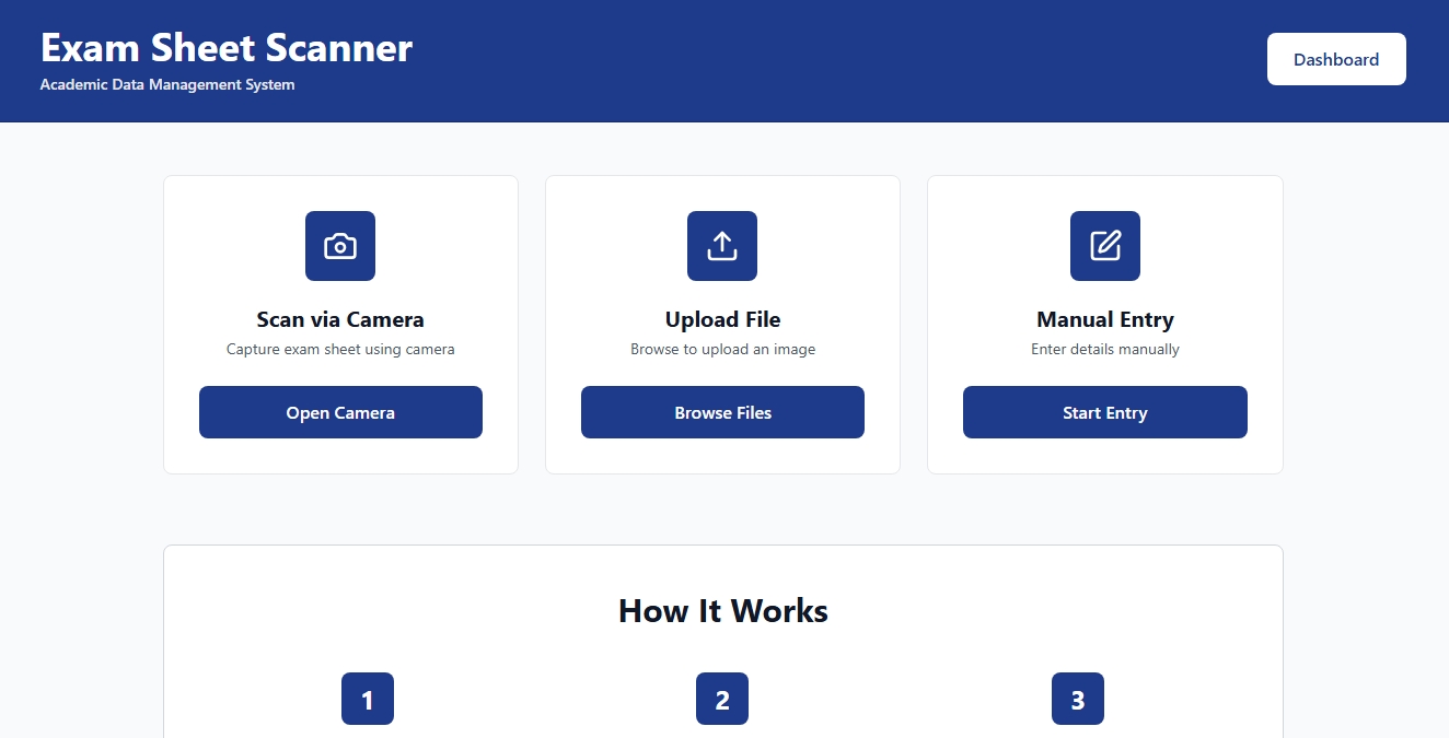 Scanner Form Exam Sheet Scanner — Geo Nithin J